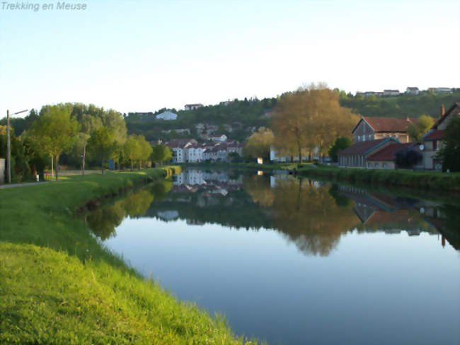 Aerial shot of La Meuse sauvage – Secteur Verdun,  Verdun, France