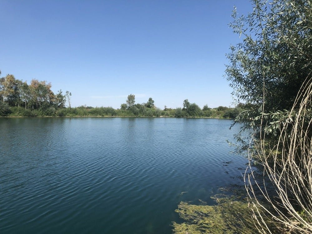 Aerial shot of Bills Lake 4,  Matougues, France