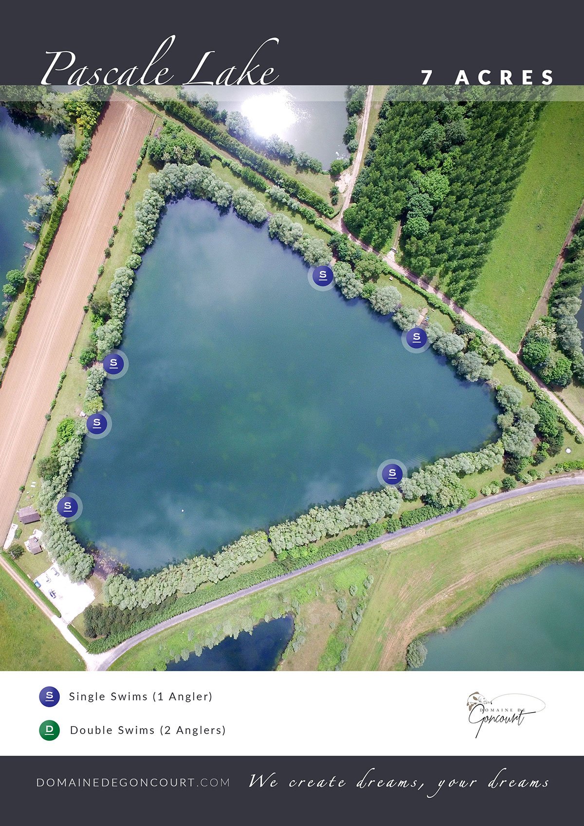 Map of Pascale Lake, Matignicourt-Goncourt France